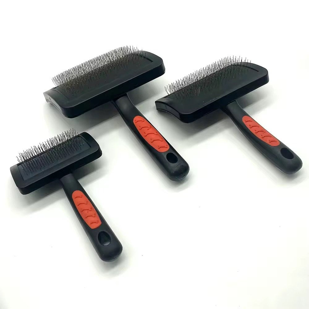 LL Goods Self-Cleaning Slicker Brush for Pets – Removes Mats, Tangles, and Shedding, Perfect for Indoor and Outdoor Use