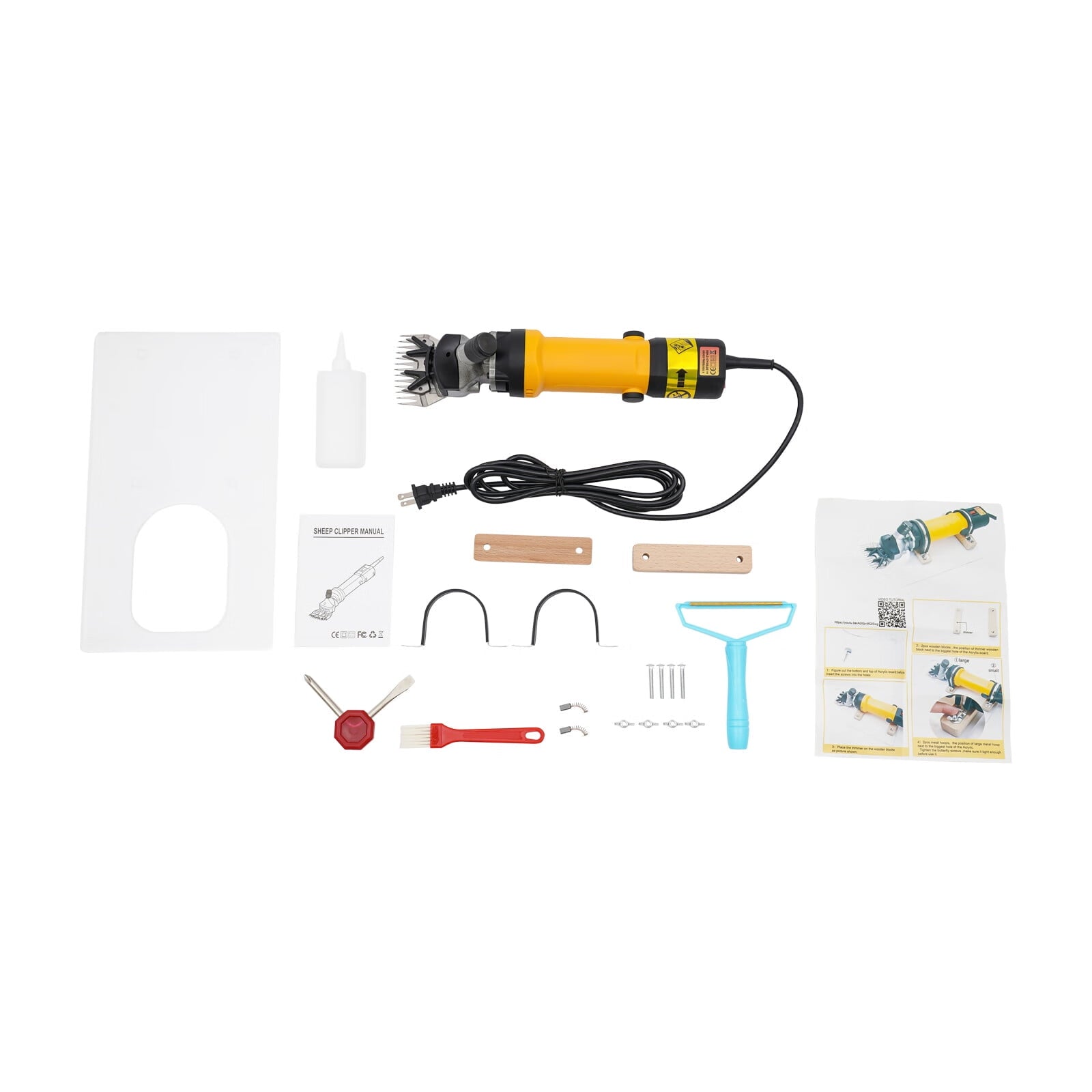 Aiqidi 690W Electric Carpet Trimmer Rug Tufting Carver Kit Clippers Low Noise Carpet Carving Making Cleaning Tool 6 Adjustable Speed with Carrying Case 2800RPM