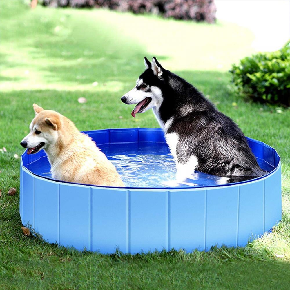 Ardorlove Foldable PVC Swimming Pool, Collapsible Dog Bathing Tub, 30cm/11.81" to 80cm/31.5"