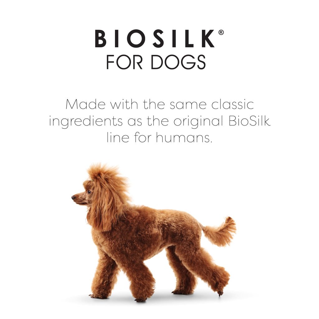 Biosilk Dogs Silk Therapy Shampoo Organic Coconut Oil Sulfate and Paraben Free 12 oz.