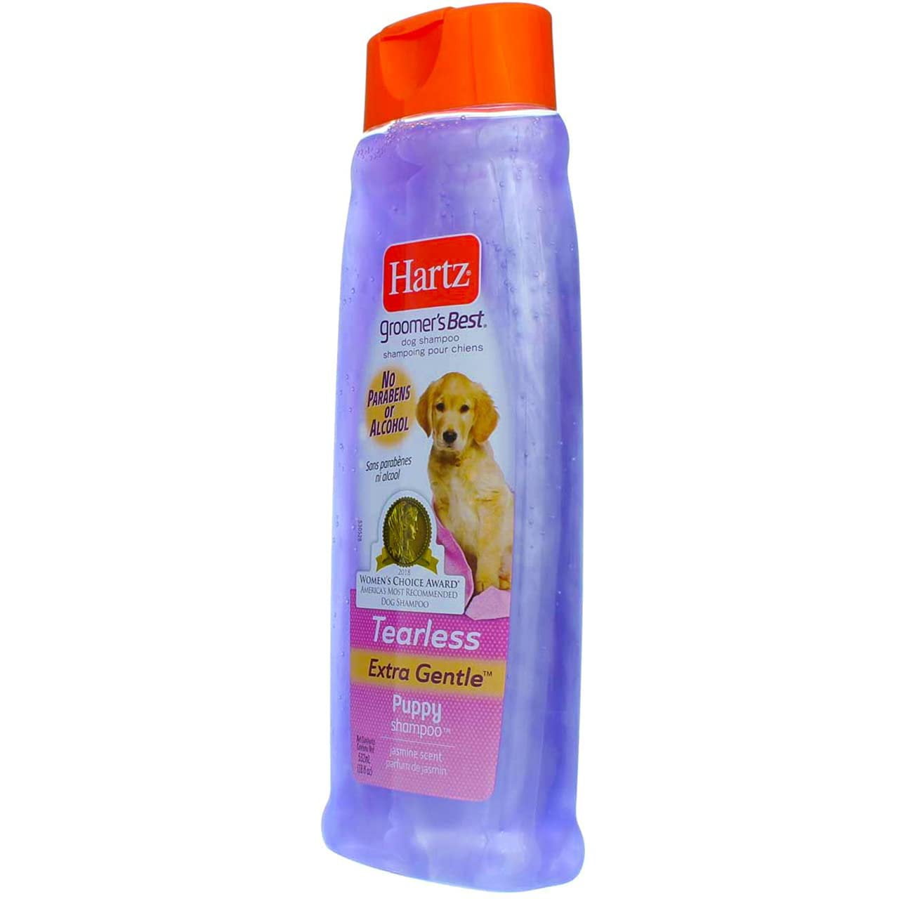 Hartz Groomer's Best Tearless Puppy Shampoo, Jasmine, 18 fl oz (1 Pack)