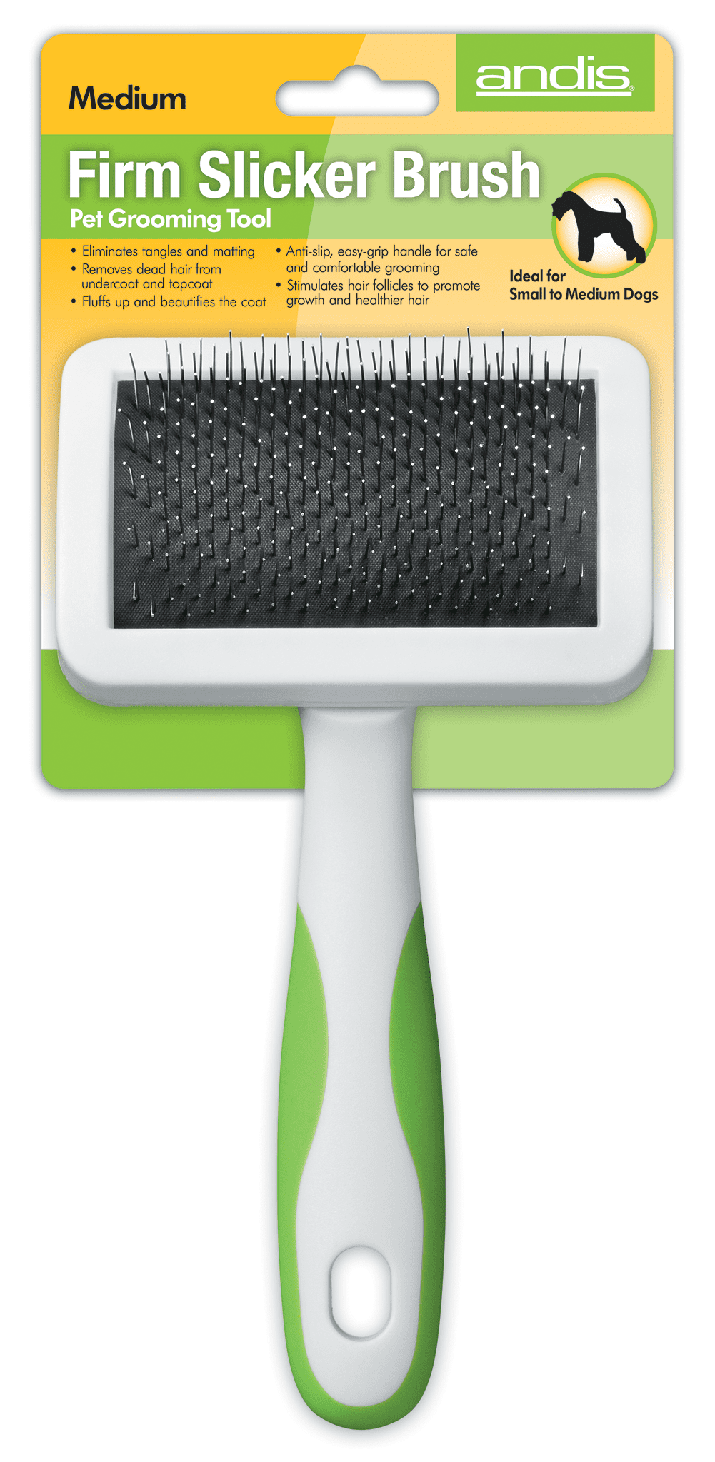 Andis Pet Grooming Medium Firm Slicker Brush