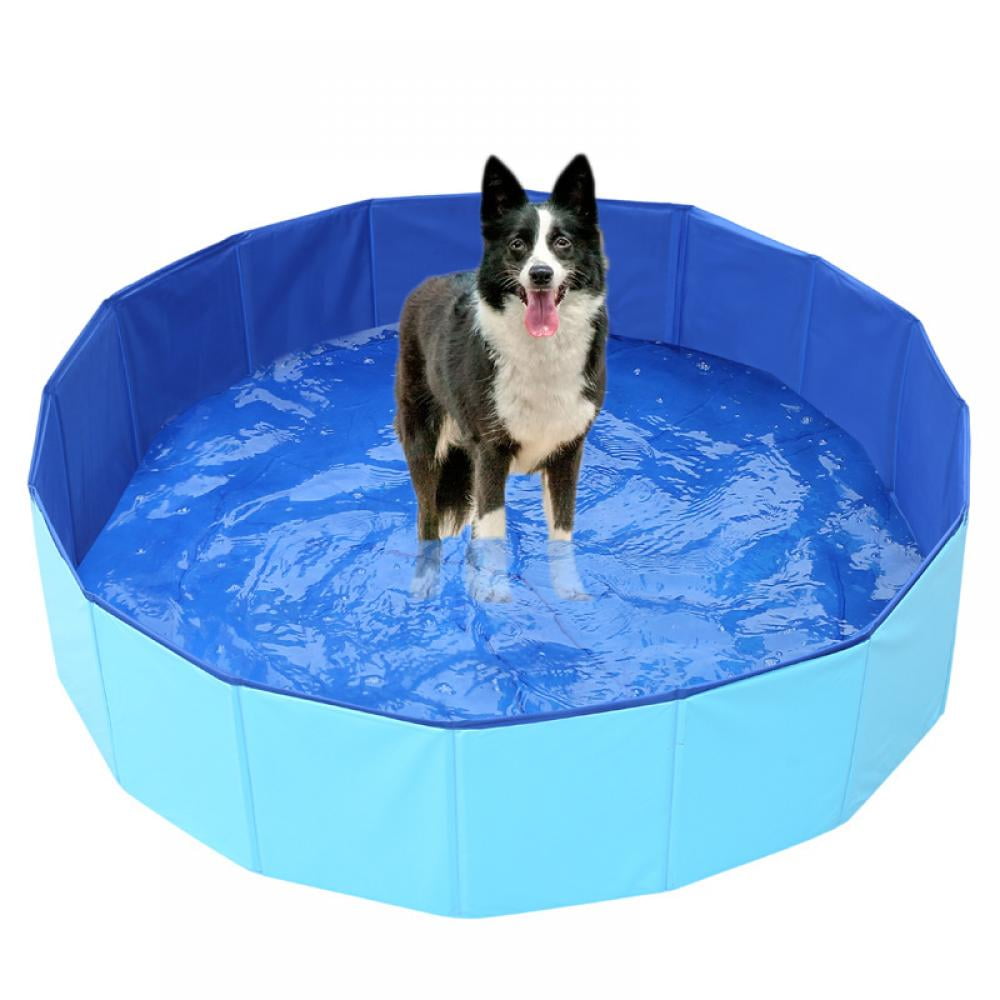 Ardorlove Foldable PVC Swimming Pool, Collapsible Dog Bathing Tub, 30cm/11.81" to 80cm/31.5"