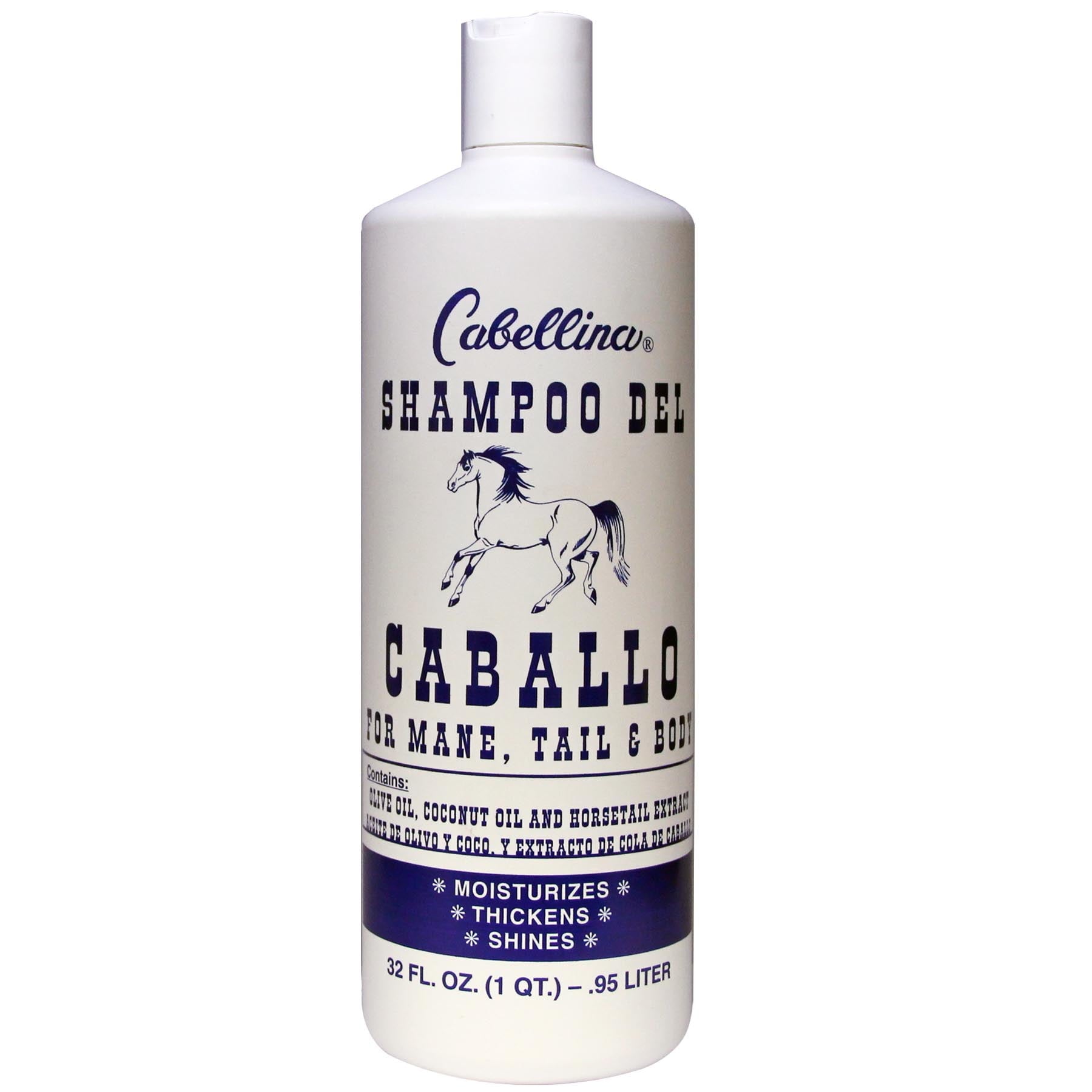 Cabellina Shampoo Del Caballo, with Horsetail Plant Extract, Nourishing, All Hair Types, 32 fl oz