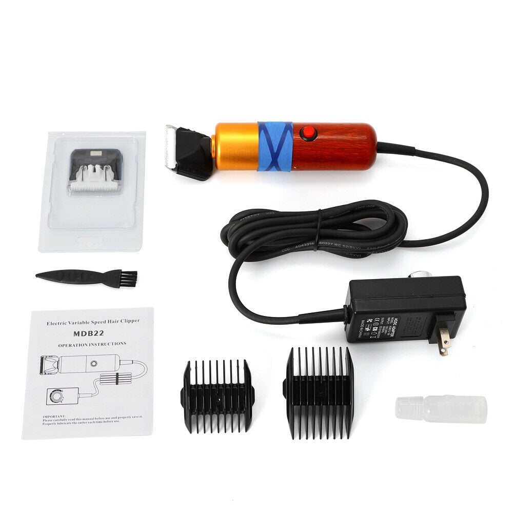 200W Dog Grooming Shears, Electric Groomer Shaver Set with 2 Length Guards and Carry Box for Dogs Cats & Sheep