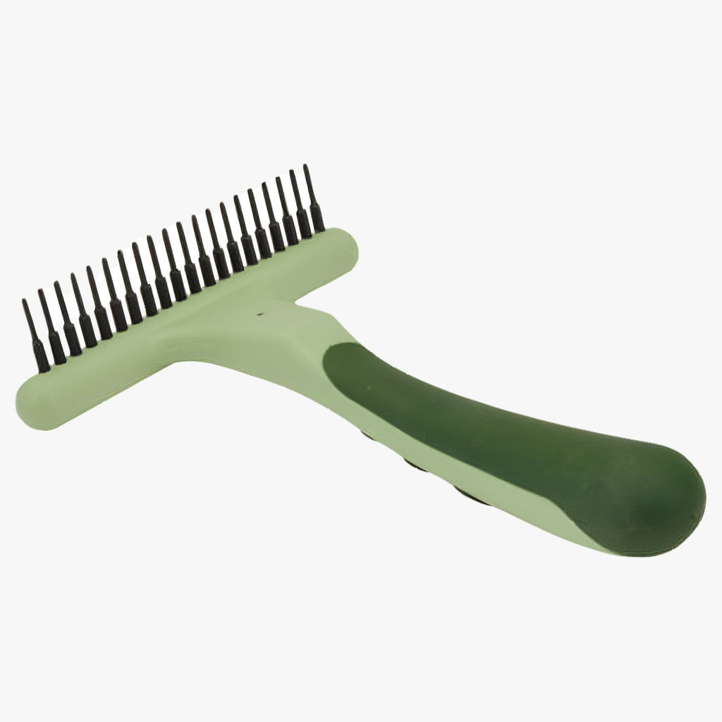 Coastal Pet Safari Dog Single Row Undercoat Rake - Undercoat Brush for Dogs with Medium and Long Hair - Dog Detangler Comb and Dematting Brush - Single Row