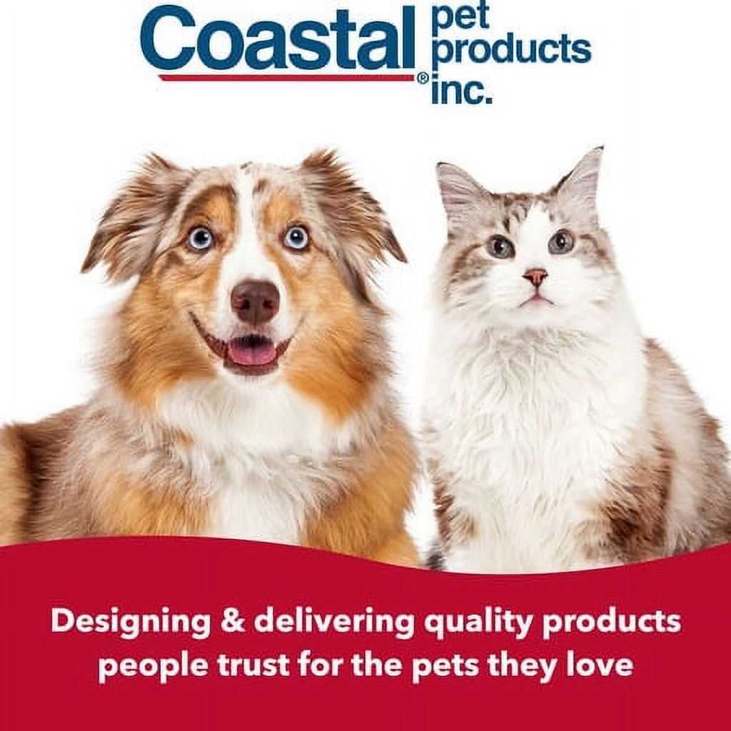 Coastal Pet Safari Dog Single Row Undercoat Rake - Undercoat Brush for Dogs with Medium and Long Hair - Dog Detangler Comb and Dematting Brush - Single Row