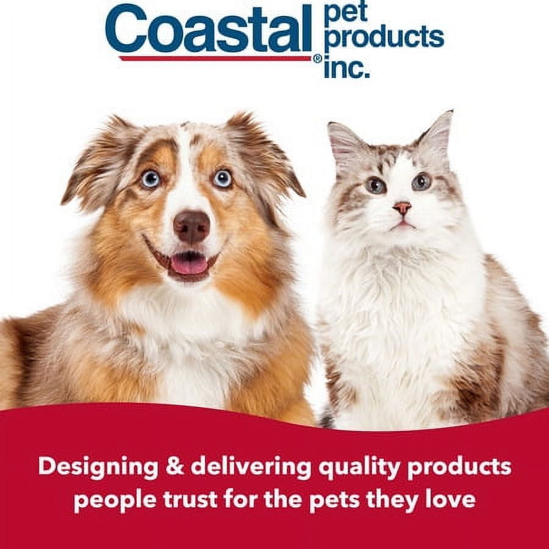 Coastal Pet Safari Dog Single Row Undercoat Rake - Undercoat Brush for Dogs with Medium and Long Hair - Dog Detangler Comb and Dematting Brush - Single Row