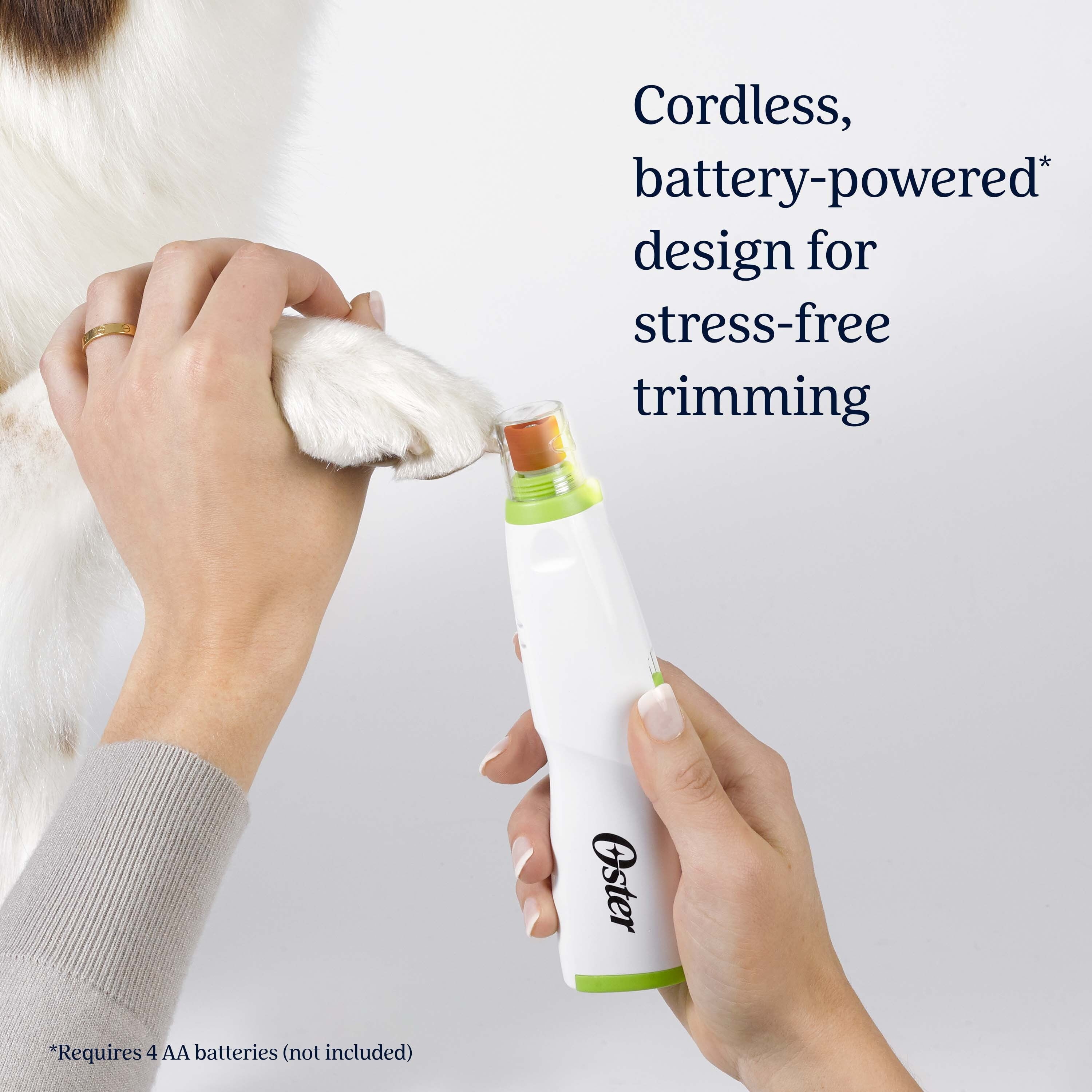 (2 pack) Oster Premium Pet Nail Trimmer and Grinder for Cats & Dogs